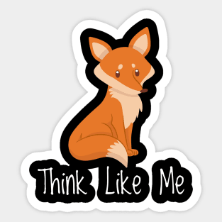 Fox CARTOON ILLUSTRATION lovely gift Sticker